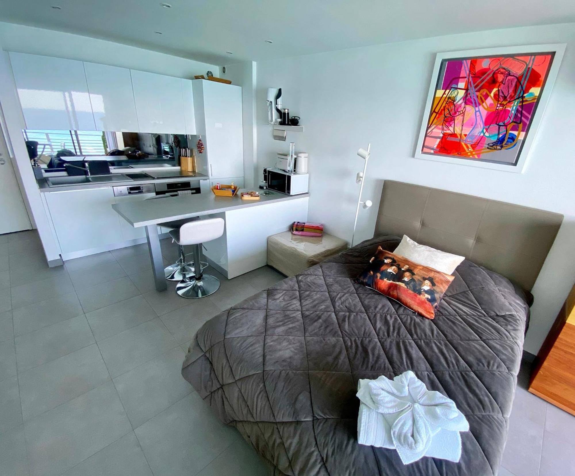 Sea View Studio, Huge Terrace On The 4Th Floor Leilighet Menton Eksteriør bilde