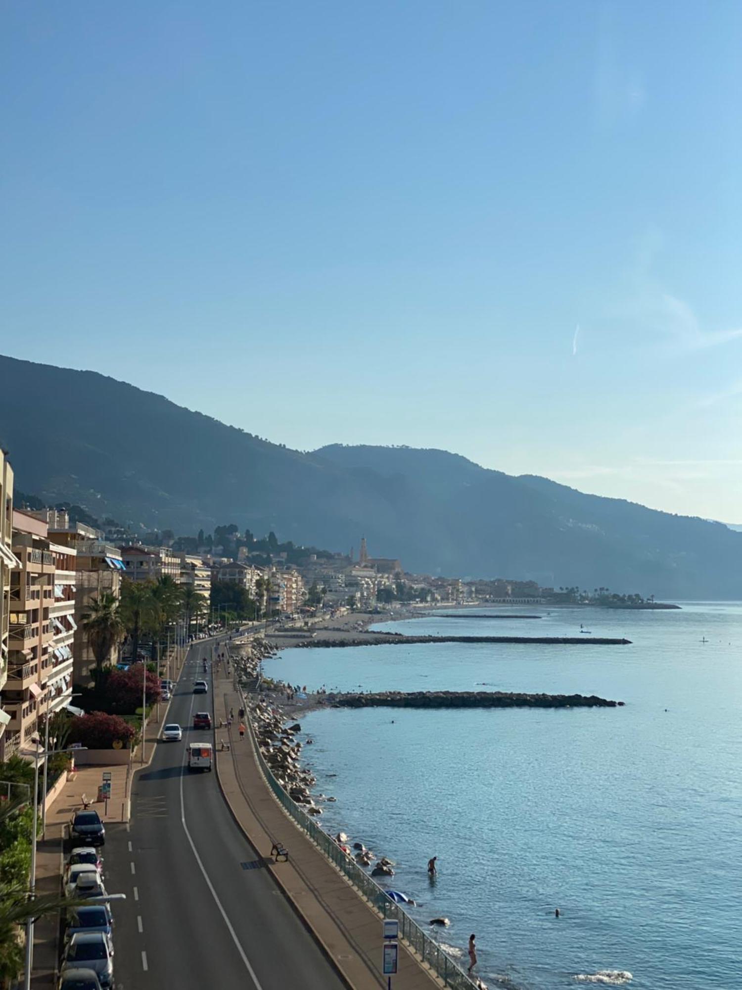 Sea View Studio, Huge Terrace On The 4Th Floor Leilighet Menton Eksteriør bilde